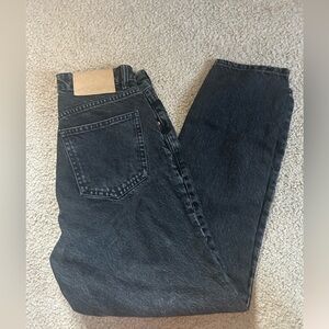 Zara black denim  straight leg jeans